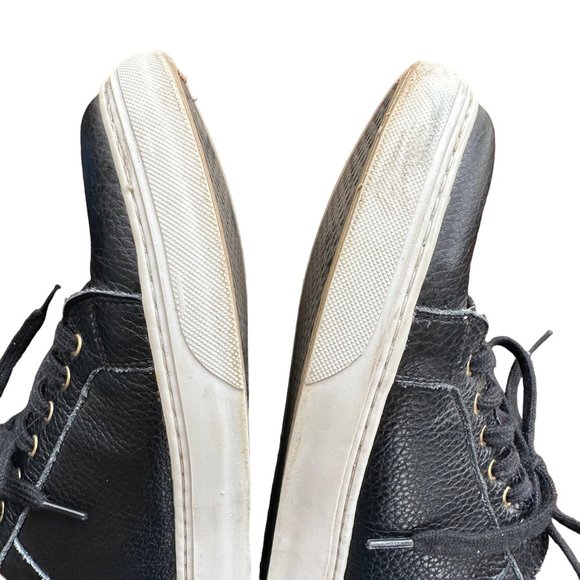 Sarah Flint The Perfect Sneaker Black Leather Lace-up Pointed Toe Size 39 US 8.5 - Picture 8 of 11